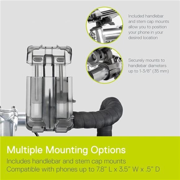 Bicycle Phone Mount By Delta Cycle - Lockable Bike Phone Mount Handleba - Picture 3 of 7